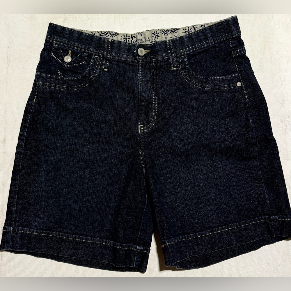 Lee Women's Dark Blue Denim Shorts